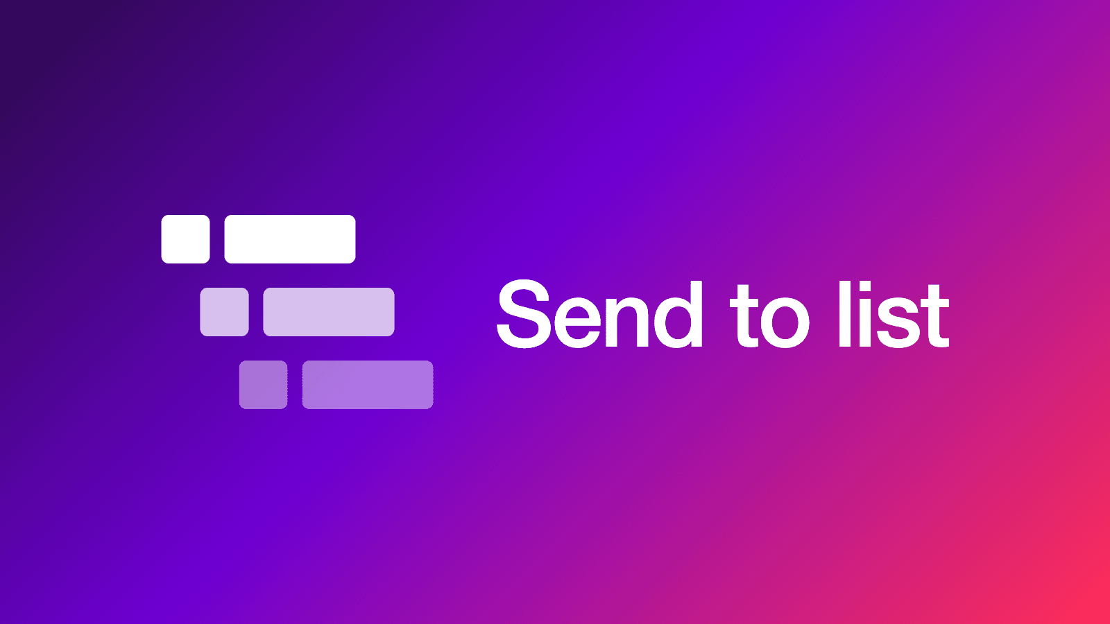 Send to list