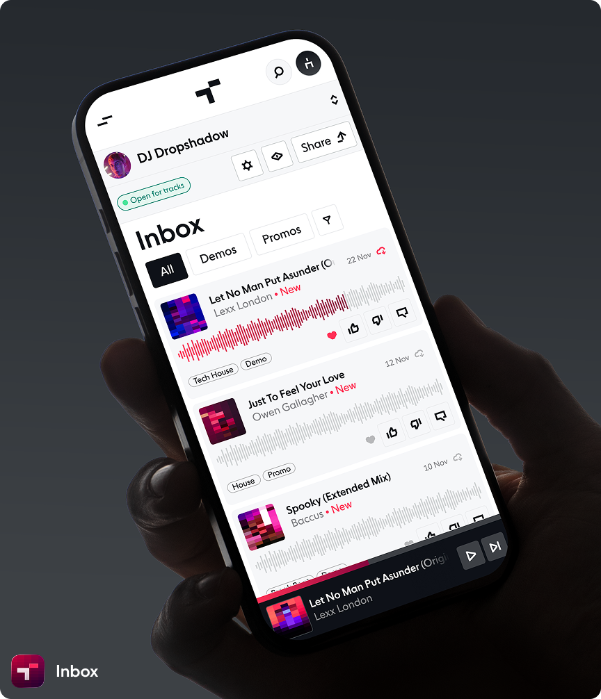 Trackstack Inbox Mock
